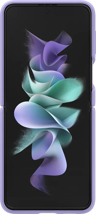 Samsung Silicone Cover with Ring für Galaxy Z Flip 3 5G Lavender