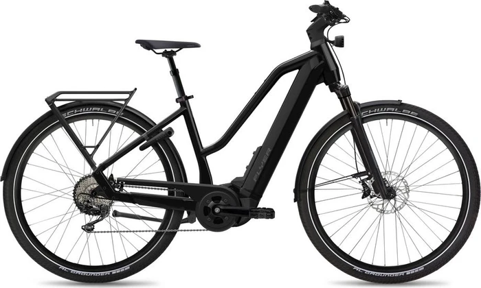 Flyer Upstreet 7.10 pearl black gloss Modell 2023 (Damen)
