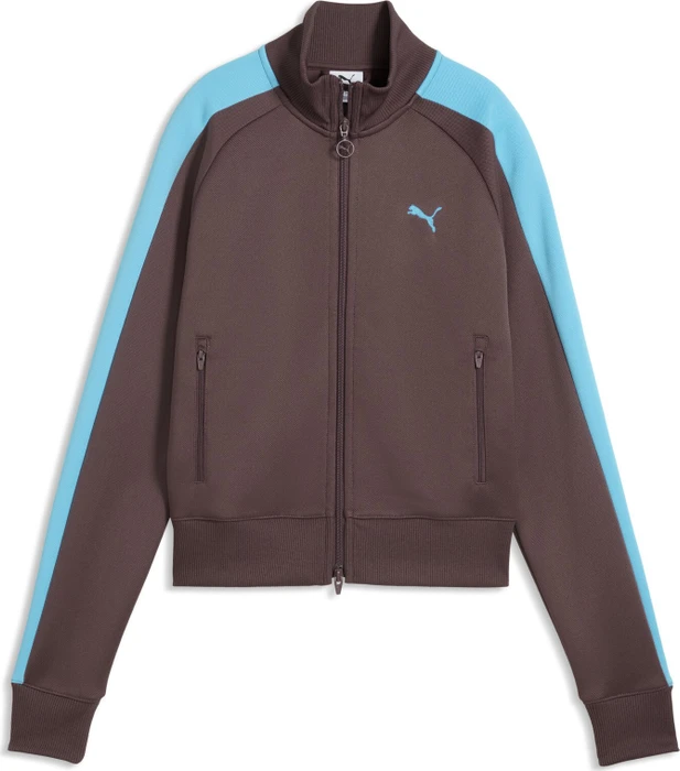 Puma T7 Always On Trainingsjacke rich cocoa/luminousflat blue (Damen)