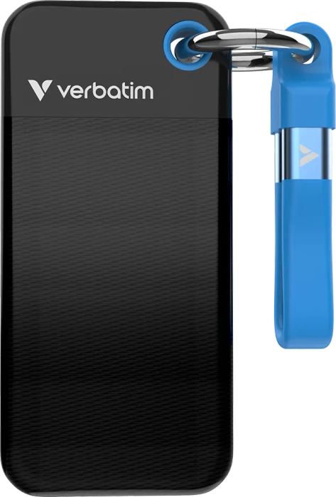Verbatim Pocket SSD, schwarz/blau, 2TB, USB-C 3.1