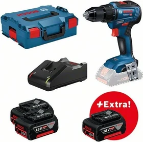 Bosch Professional GSR 18V-55 Akku-Bohrschrauber inkl. L-Boxx + 2 Akkus 5.0Ah