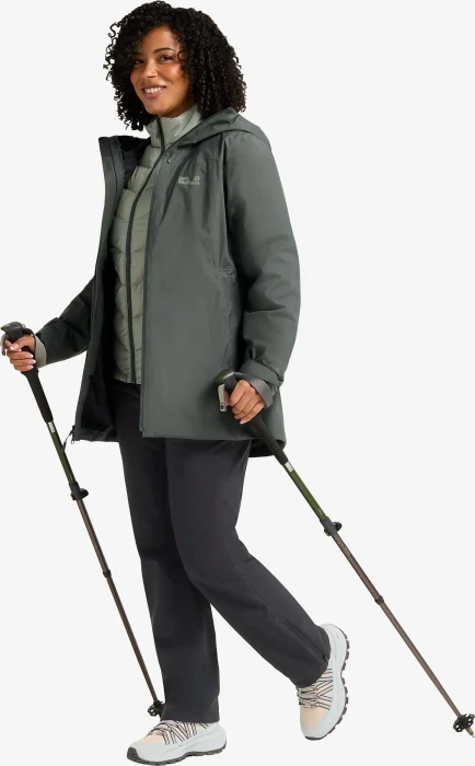 Jack Wolfskin Wild Hike Texapore Mid oyster (Damen)