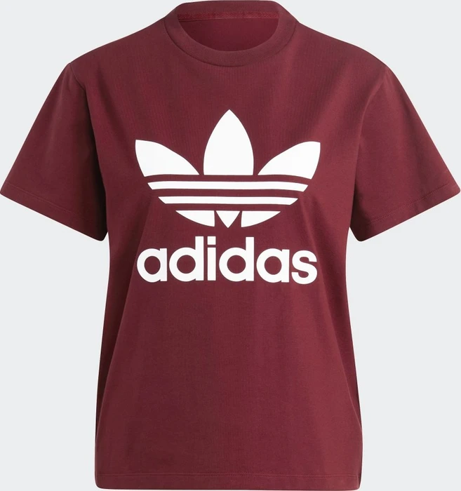 adidas Adicolor Classics Trefoil T-Shirt kurzarm shadow red (Damen)