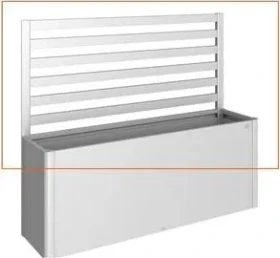 Biohort Rankgitter 152x4x91cm für Hochbeet silber-metallic