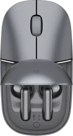 Honor Choice Yhemi MouseBuds Pro, Wireless Mouse & Earbuds 2-in-1, schwarz/grau, USB/Bluetooth (UMA-ME00)