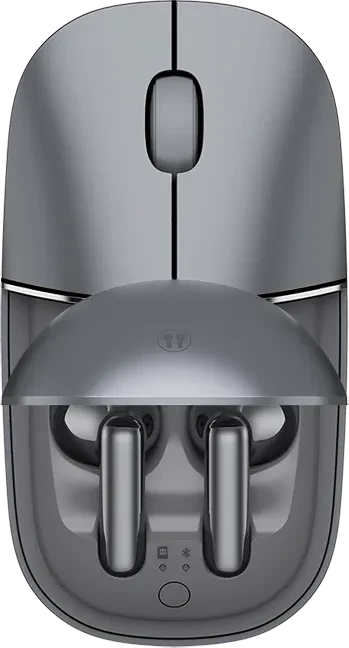 Honor Choice Yhemi MouseBuds Pro, Wireless Mouse & Earbuds 2-in-1, schwarz/grau, USB/Bluetooth