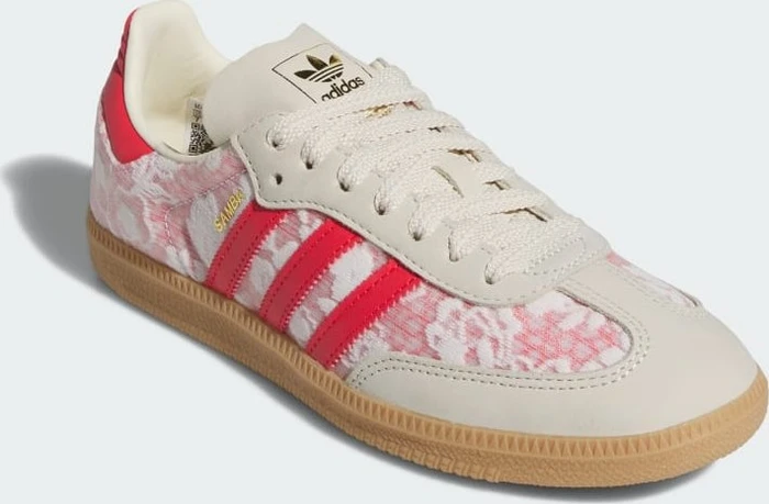 adidas Samba OG x Liberty London cloud white/cream white/better scarlet