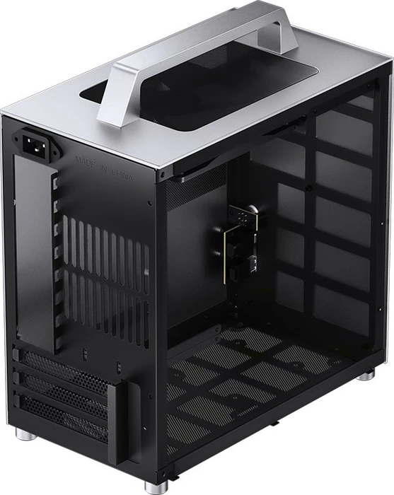 Jonsbo T8 PLUS Silver, silber, Glasfenster, Mini-ITX