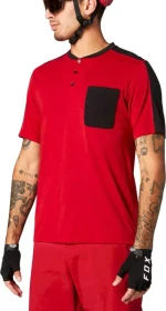 Fox Racing Ranger Drirelease Henley Trikot kurzarm chili (Herren)