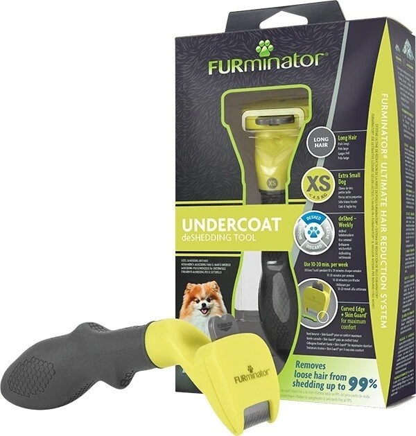 FURminator deShedding Tool für sehr kleine Hunde mit langem Fell, Version 2
