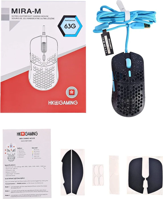 HK Gaming Mira-M Gaming Mouse Phantom blau, USB