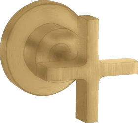 Hansgrohe AXOR Citterio Absperrventil Unterputz mit Kreuzgriff brushed gold optic