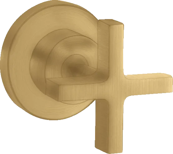Hansgrohe AXOR Citterio Absperrventil Unterputz mit Kreuzgriff brushed gold optic