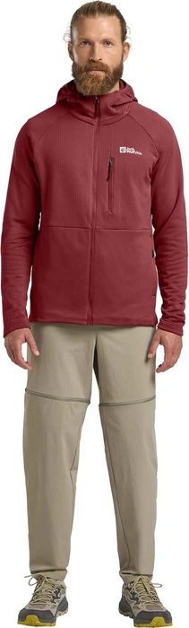 Jack Wolfskin Kolbenberg Hooded FZ Jacke deep ruby (Herren)