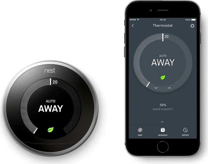 Nest Learning Thermostat, 3. Generation, Edelstahl silber