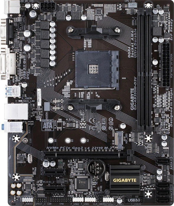 GIGABYTE GA-AB350M-D3V (AMD AM4)