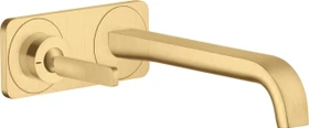Hansgrohe Axor Citterio E Waschbeckenarmatur mit Platte brushed gold optic