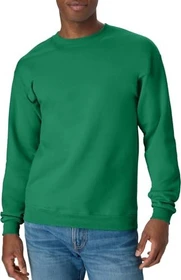 Hanes EcoSmart Fleece Sweatshirt kelly green