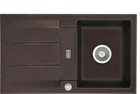 systemceram Genea 87 Einbau Becken reversibel mit Ablauffernbedienung siena