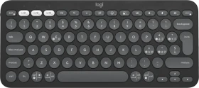 Logitech K380s Pebble Keys 2, schwarz/grau, Logi Bolt, USB/Bluetooth, IT