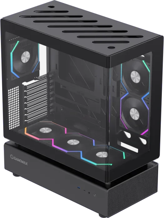 GameMax N80 Black, Glasfenster