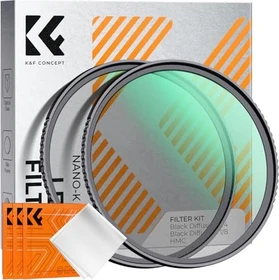 K&F Concept Nano-K Black Mist 1/4 und 1/8 Filter Set 49mm