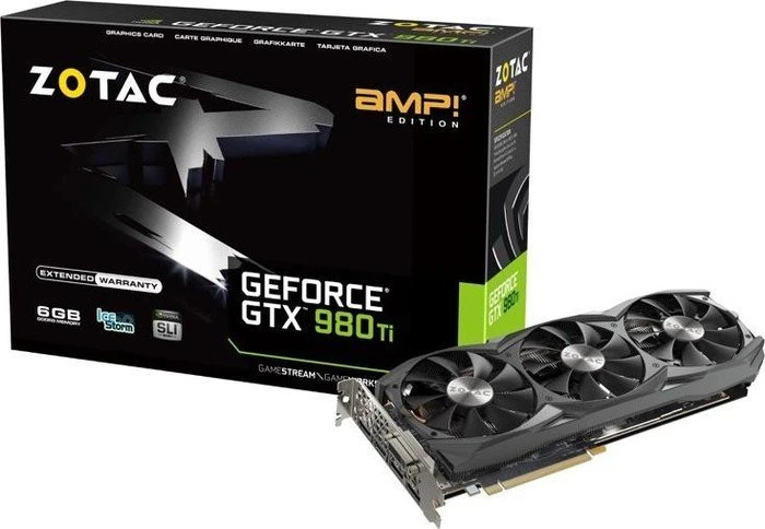 Zotac GeForce GTX 980 Ti AMP!, 6GB GDDR5, DVI, HDMI, 3x DP