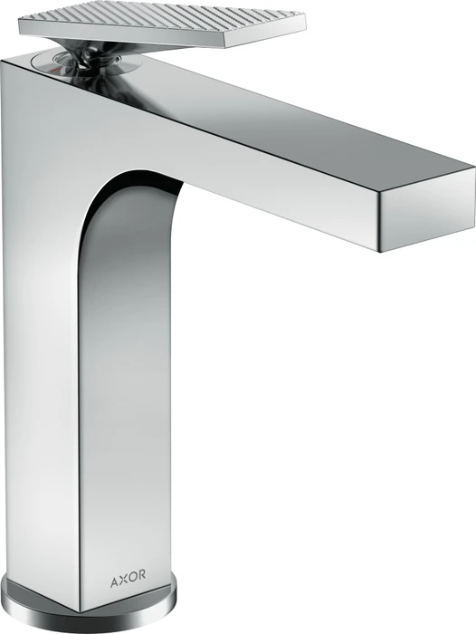 hansgrohe Axor Citterio Waschtischarmatur 39071000 mit Zugstangen-Ablaufgarnitur, Hebelgriff, Rautenschliff, chrom Image