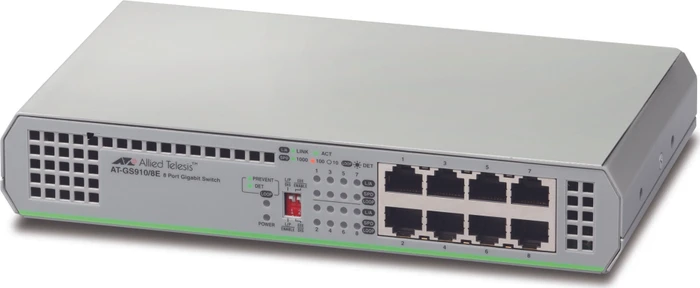 Allied Telesis CentreCOM GS910 Desktop Gigabit Switch, 8x RJ-45