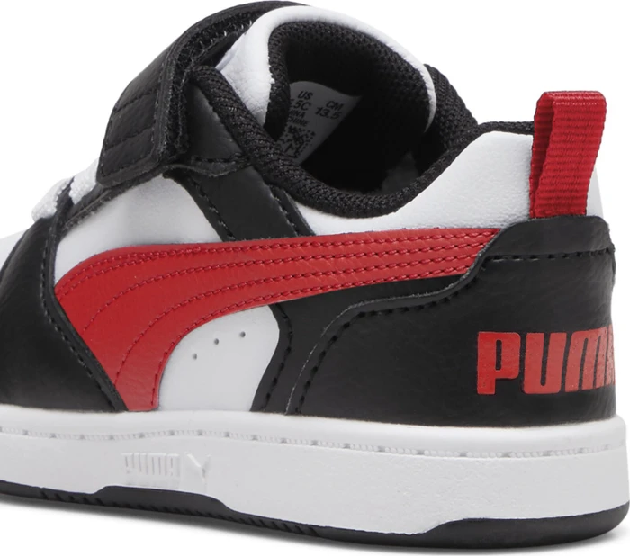 Puma Rebound V6 Lo puma white/for all time red/puma black (Junior)