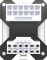 Corsair 12V-2x6 Winkeladapter 180°, PCIe 5.1 GPU Power Bridge, Stil A, Sense Pins innen, weiß Vorschaubild
