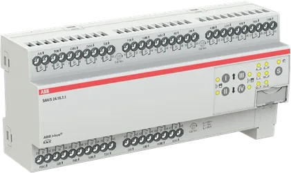 ABB SAH/S24.16.7.1 Schalt-/Jalousieaktor 24-fach, 230V, 16A, 12TE REG, Schaltaktor