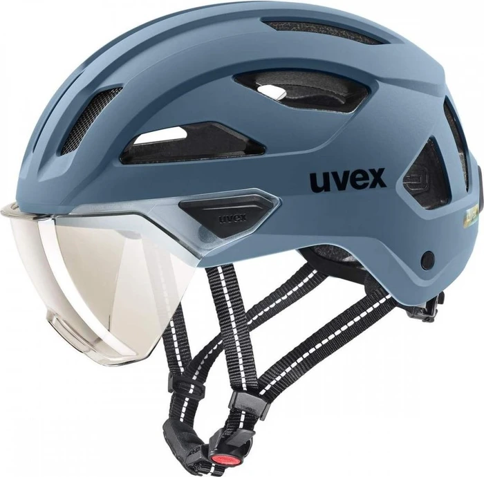 UVEX Stride Visor Helm stone blue matt