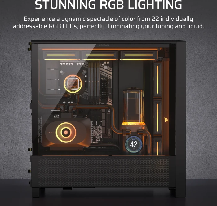 Corsair iCUE LINK XD6 RGB Elite LCD, schwarz, mit Pumpe
