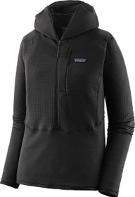 Patagonia R1 Fleece Pullover Hoodie schwarz (Damen)