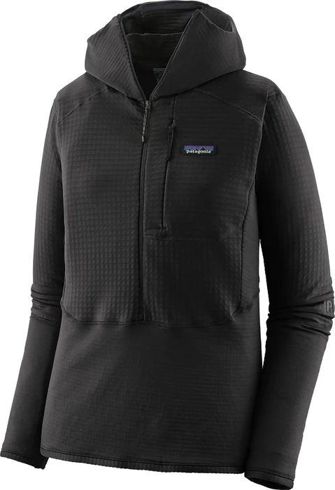 Patagonia R1 Fleece Pullover Hoodie schwarz (Damen)