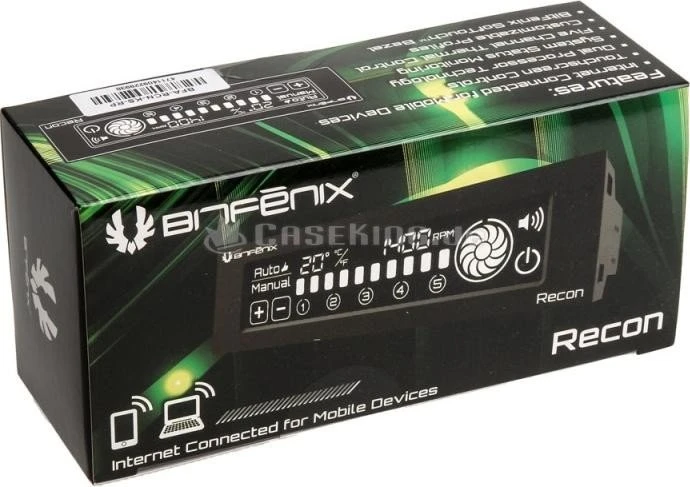BitFenix Recon schwarz, 5.25" Lüftersteuerung 5-Kanal
