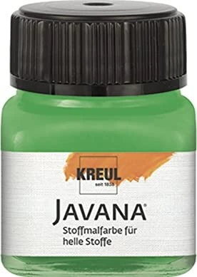 Kreul Javana Stoffmalfarbe für helle Stoffe, brillantgrün, 20ml
