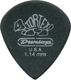 Dunlop Tortex Pitch Black Jazz III Pick, 1.14mm, 72-Pack