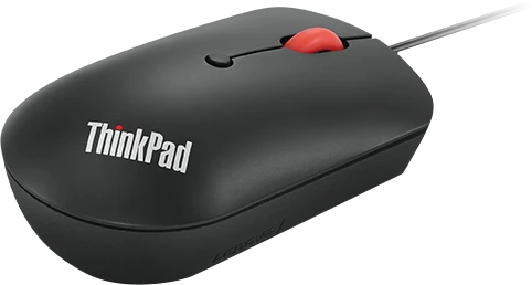 Lenovo ThinkPad USB-C Wired Compact Mouse Raven Black, USB
