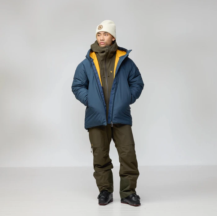 Fjällräven Bergtagen 130 Insulation Funktionsjacke mountain blue/mustard yellow (Herren)