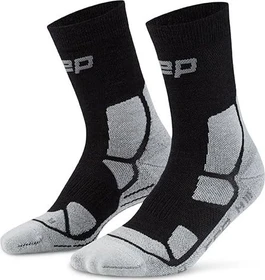 CEP Hiking Mid Cushion Compression Wandersocken schwarz/grau (Herren)