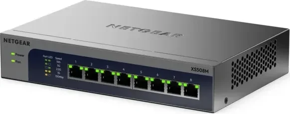 Netgear ProSAFE XS500M Desktop 10G Switch, 8x RJ-45
