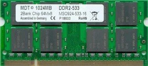 MDT SO-DIMM 2GB, DDR2-667, CL5