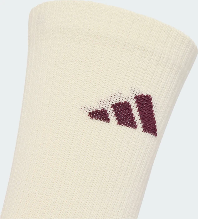 adidas Cushioned Crew Socken maroon/ivory/magic mauve/white, 3 Paare