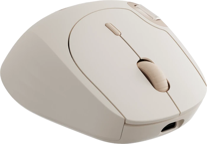 Rapoo MT560 Multi-Mode Wireless Mouse, Creme weiß, USB/Bluetooth