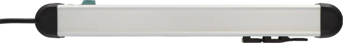 Brennenstuhl Premium-Alu-Line, 6-fach, 2x USB-A, 3m, silber/schwarz