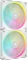 Corsair iCUE LX140 RGB Fan Starter Kit, weiß, LED-Steuerung, 140mm, 2er-Pack Vorschaubild