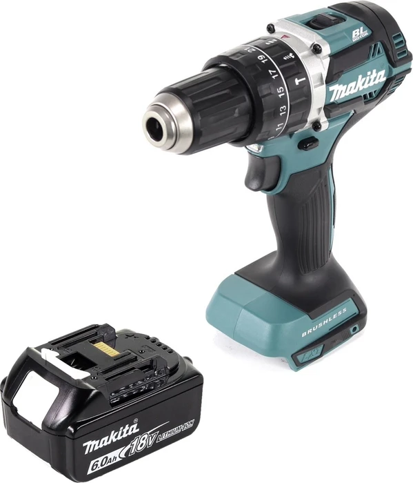 Makita DHP484G1 Akku-Schlagbohrschrauber inkl. Akku 6.0Ah