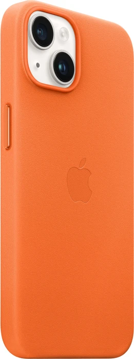Apple Leder Case mit MagSafe für iPhone 14 orange